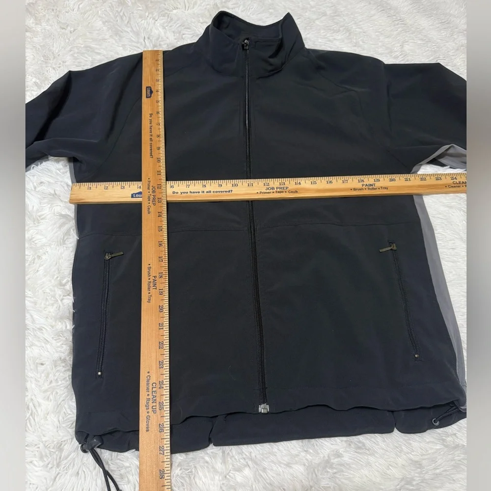 Nike Lightweight Jacket Full Zip Windbreaker Back Vent  Black Gray Men’s size M